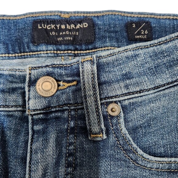 Lucky Brand Skinny Blue AVA Mid Rise Ankle Jeans 2/26A - Picture 3 of 9